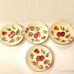 Vintage Element Desert Bowls Hand-Painted Fruit pattern Ceramic  Replacement
